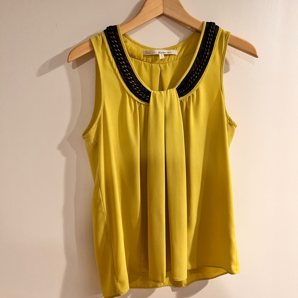 dress up blouse in citron